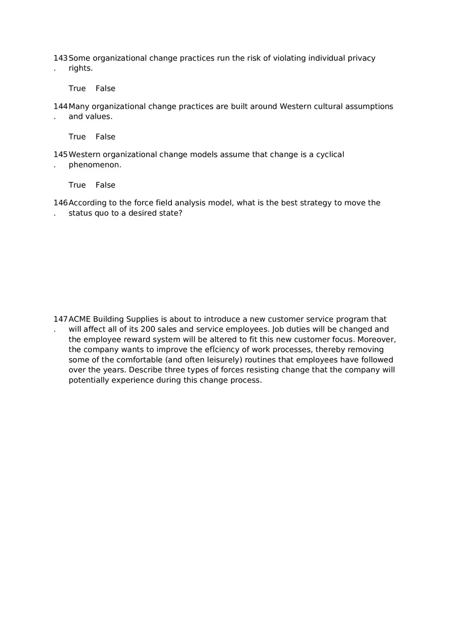 Chapter 15 Organizational Change Assignment 4 - Page 5