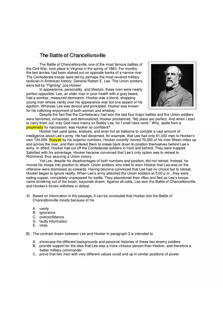 Battle of Chancellorsville - Page 1