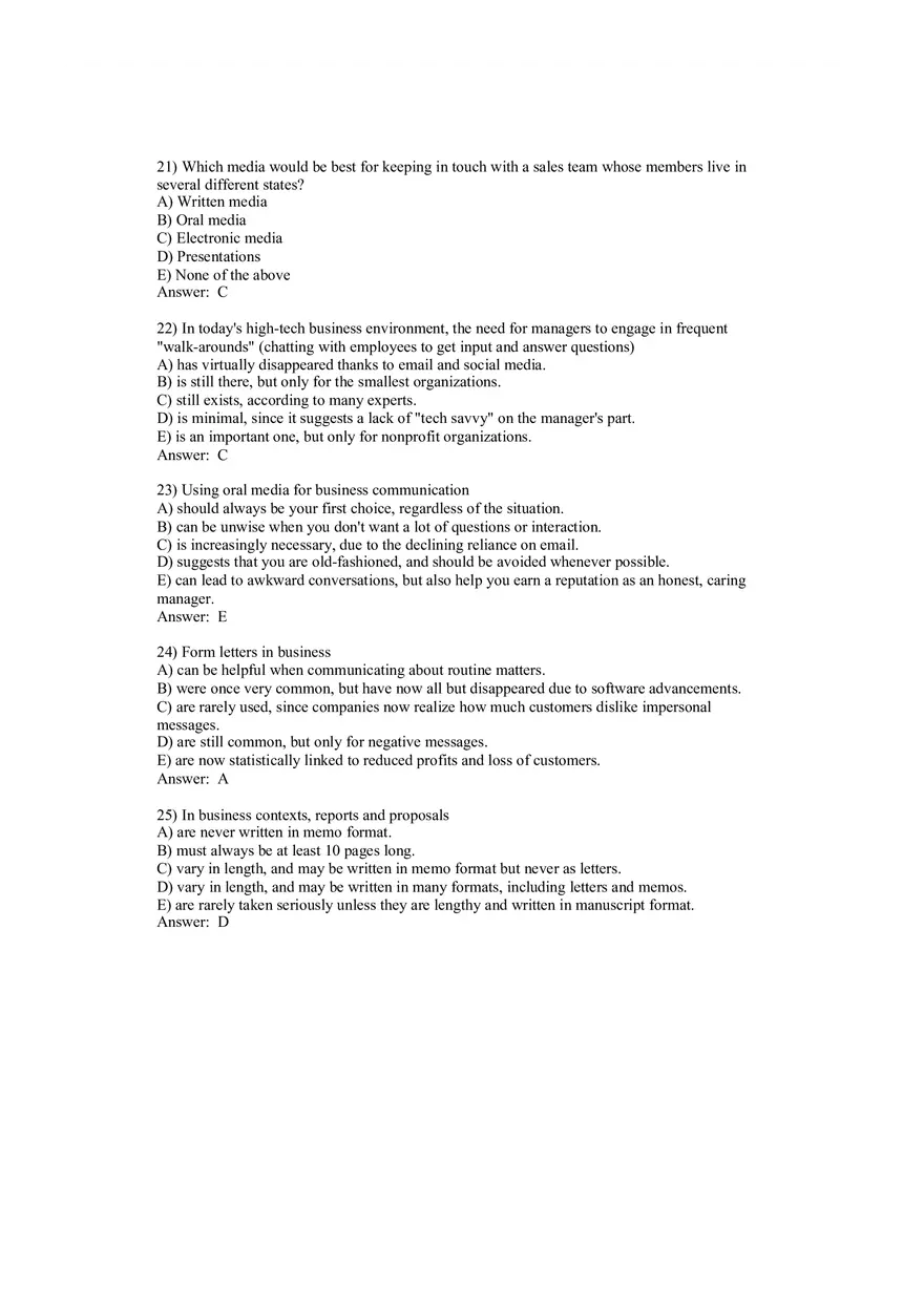 Planning Business Messages (Answer Key) - Page 7