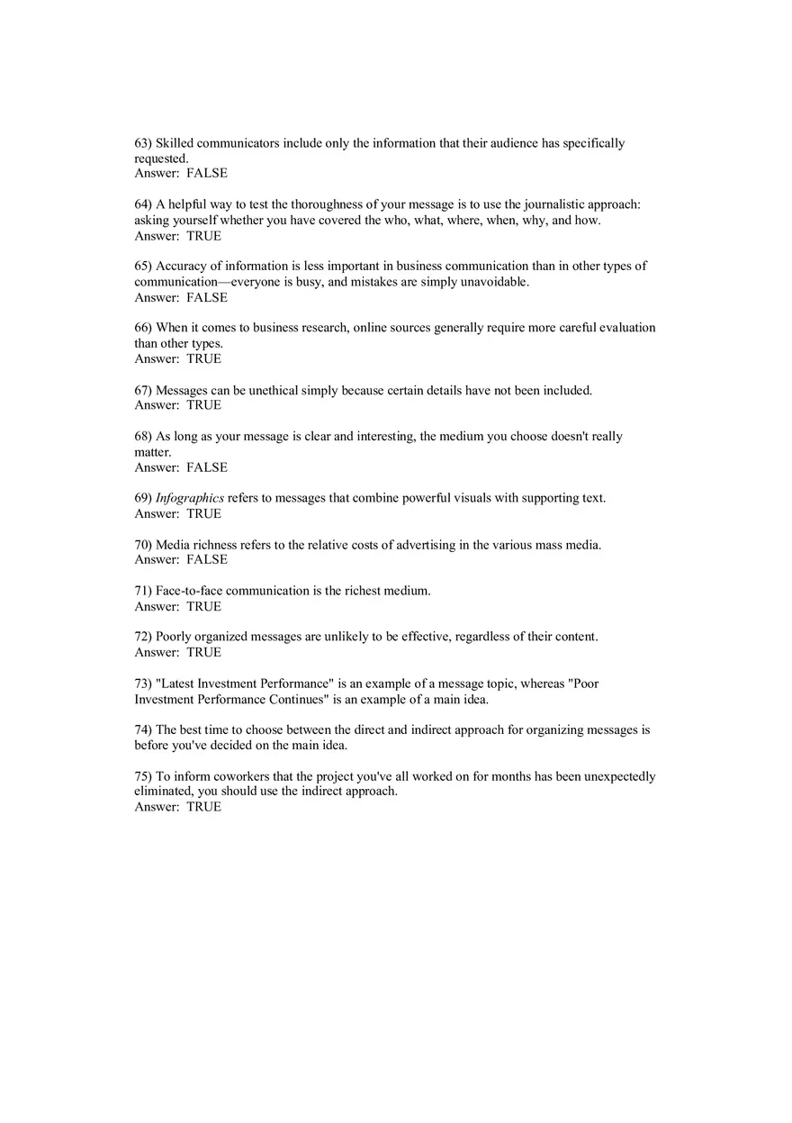 Planning Business Messages (Answer Key) - Page 4