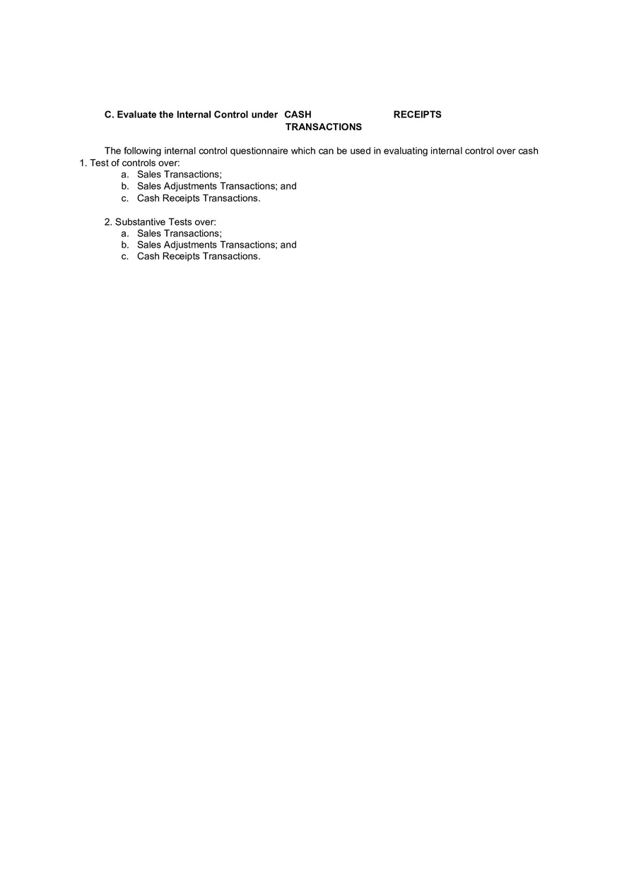 Tests of Controls and Substantive Tests of Transactions - Page 6