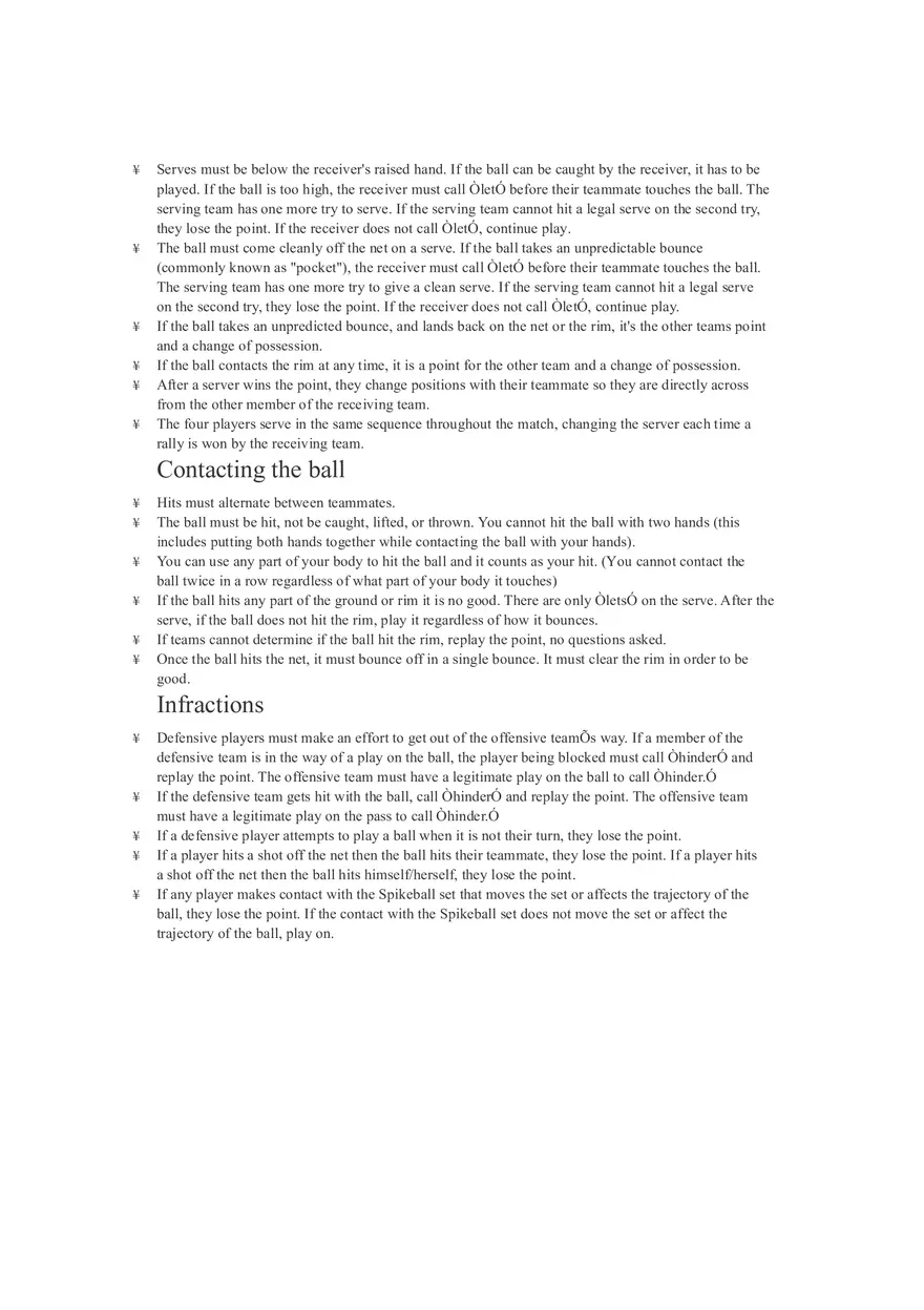 Rules of Pikeball - For Non Traditional Sports - Page 3