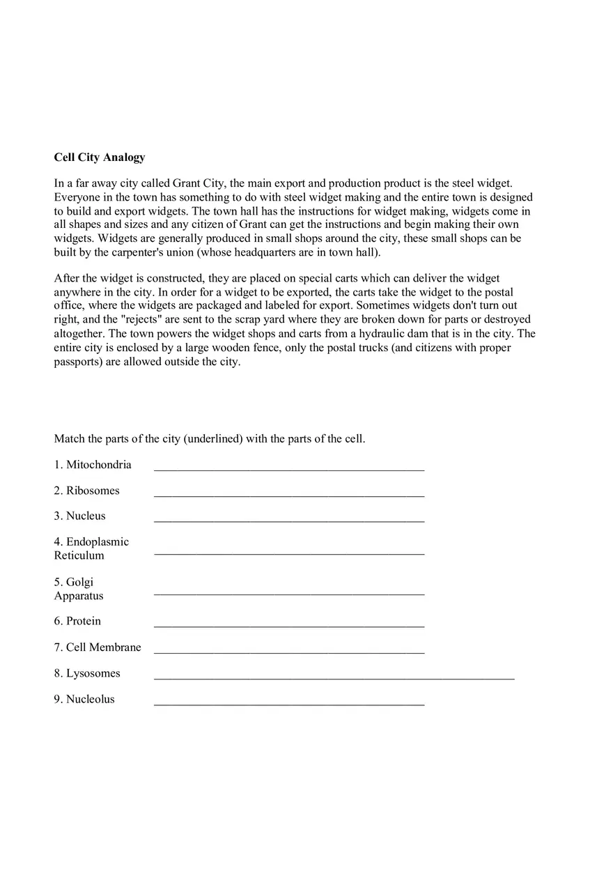 Cell Organelles Review - Page 4