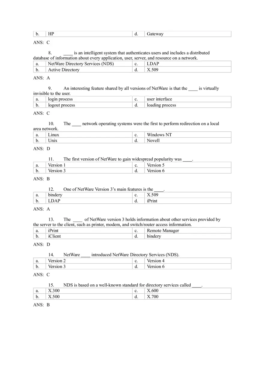 Introduction to Computer Networks Answer Key Part 4 - Page 4