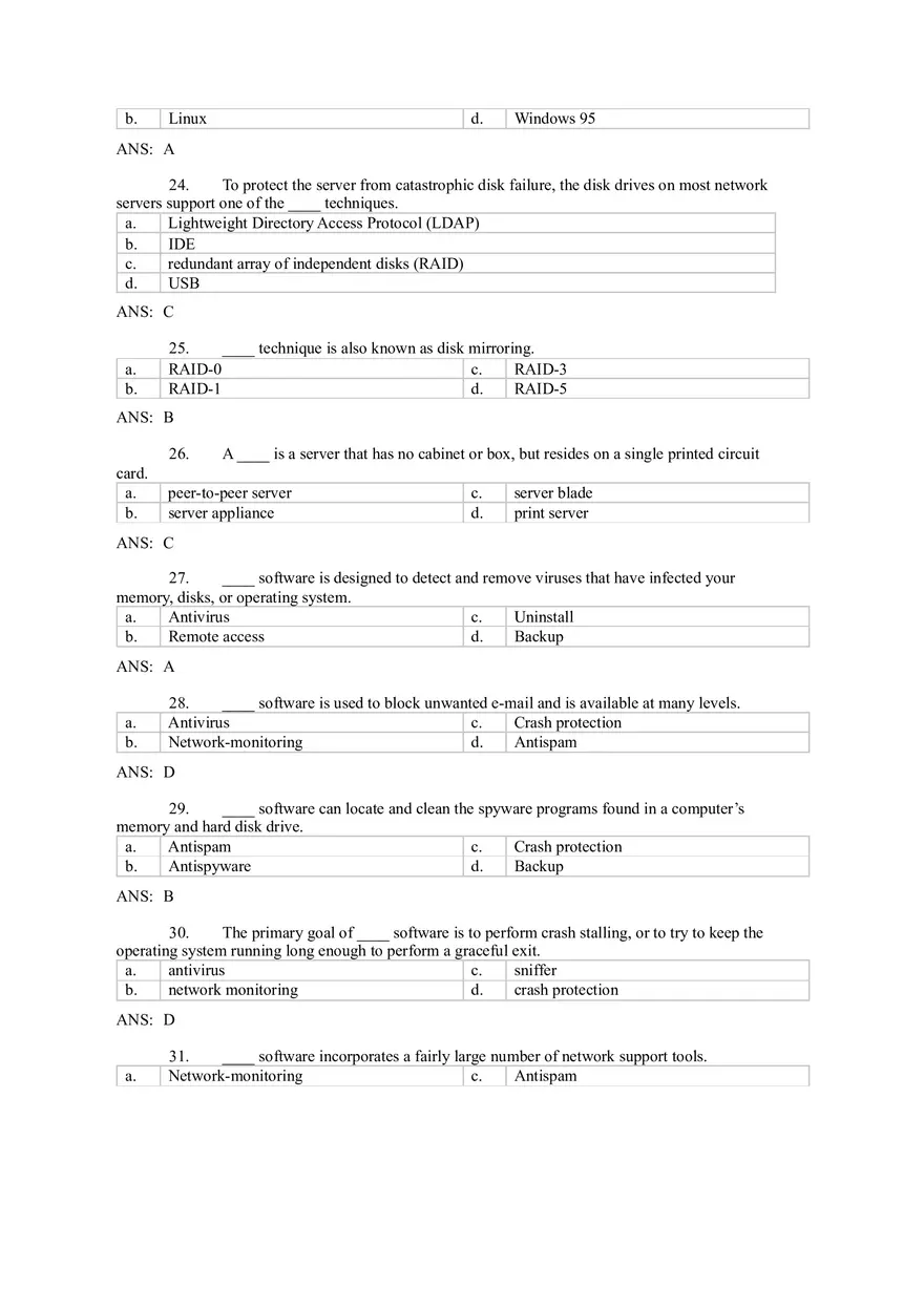 Introduction to Computer Networks Answer Key Part 4 - Page 6