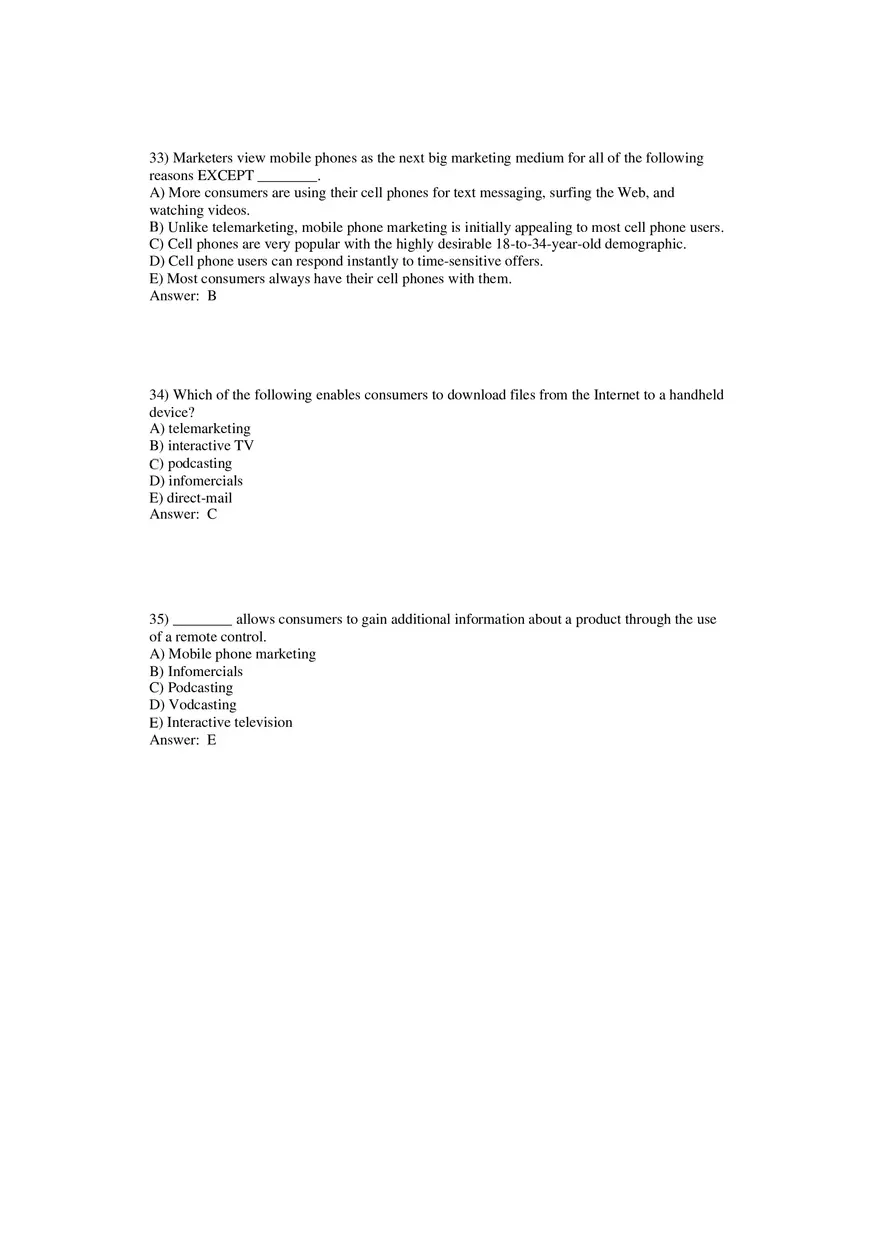 Building Direct Customer Relationships Answer Key Part 1 - Page 10