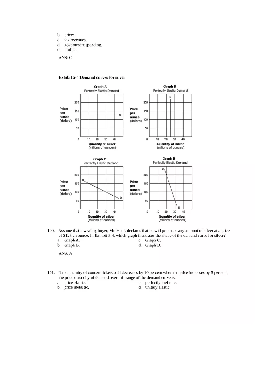Price Elasticity of Demand and Supply Answer Key Part 3 - Page 2
