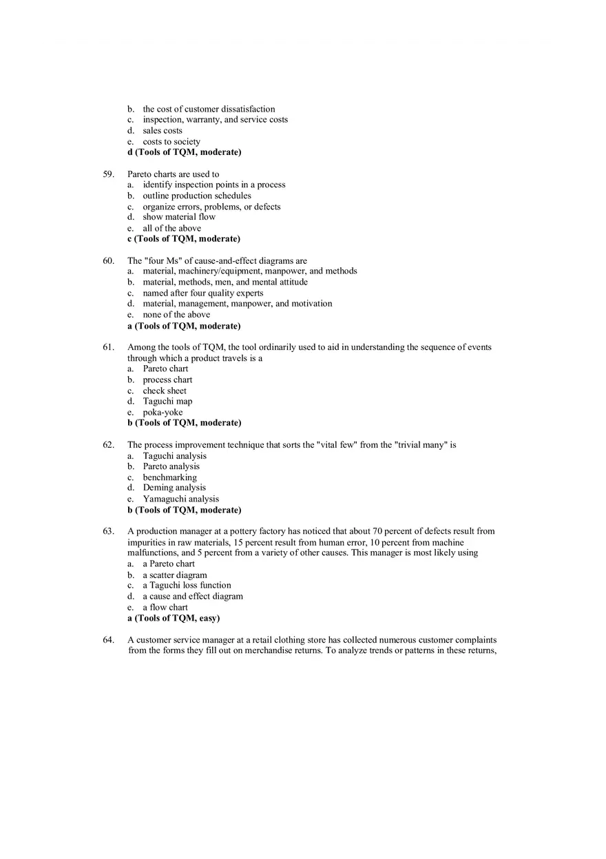 Managing Quality Short Answers - Page 17