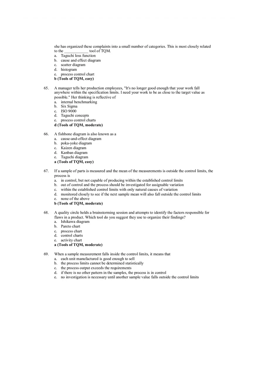 Managing Quality Short Answers - Page 18