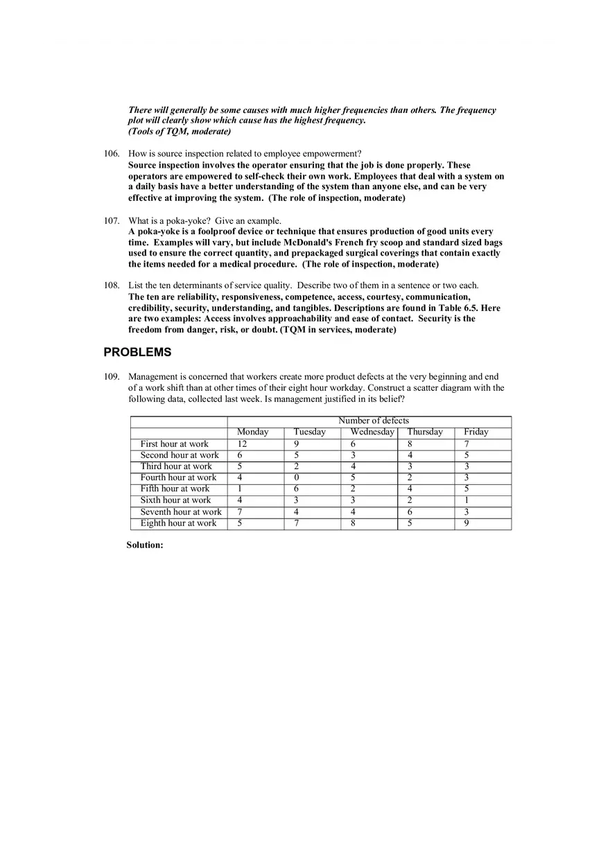 Managing Quality Short Answers - Page 6