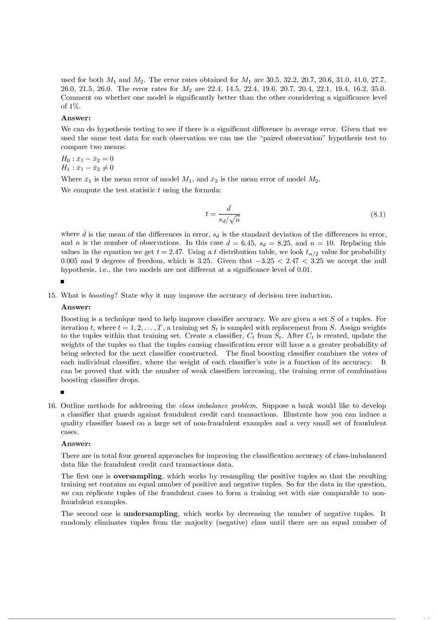 Solution Manual for Data Mining Chapter 8 - Page 8