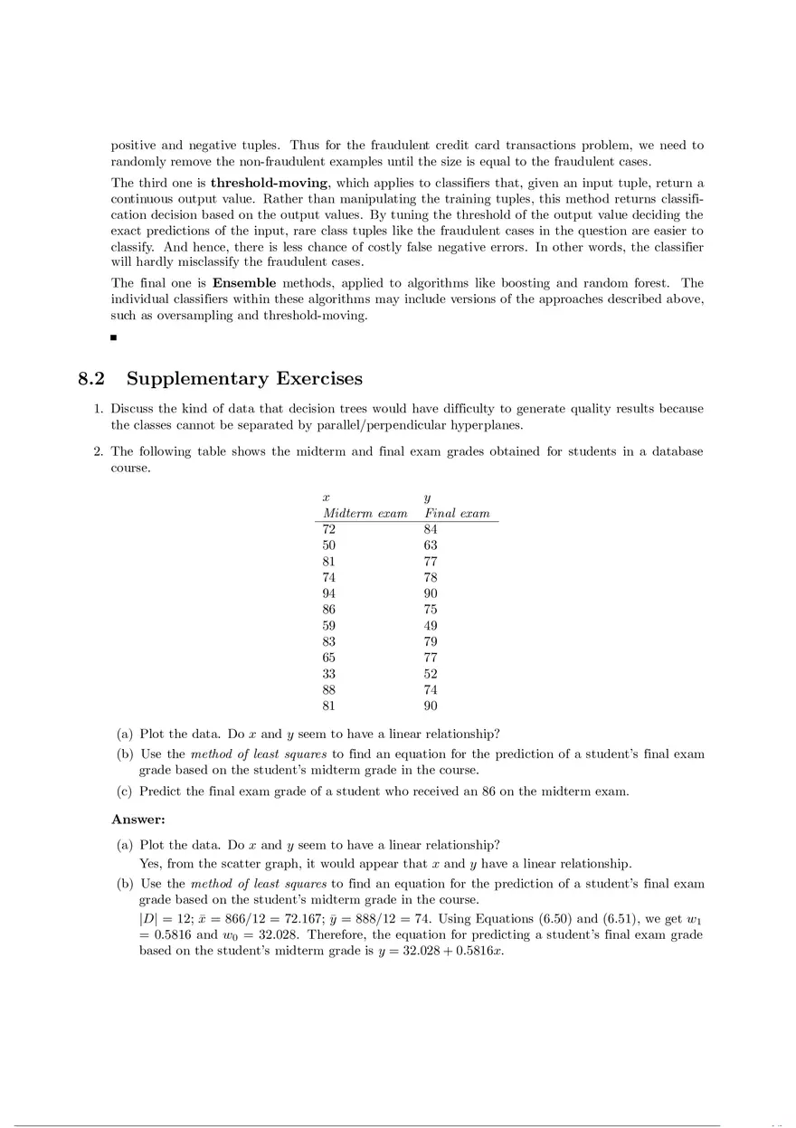Solution Manual for Data Mining Chapter 8 - Page 9