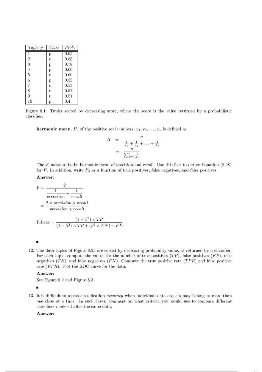 Solution Manual for Data Mining Chapter 8 - Page 6