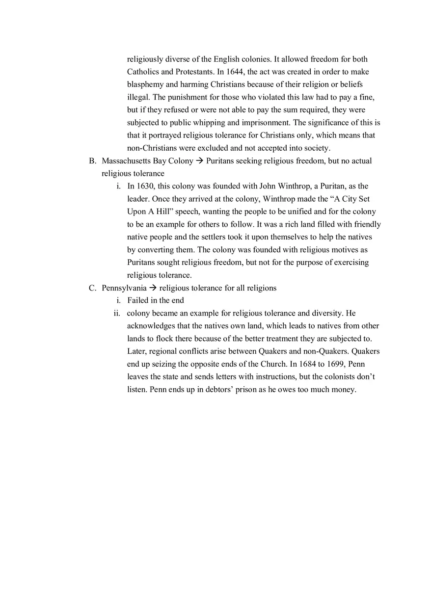 Exam of United States History to 1877 - Page 6