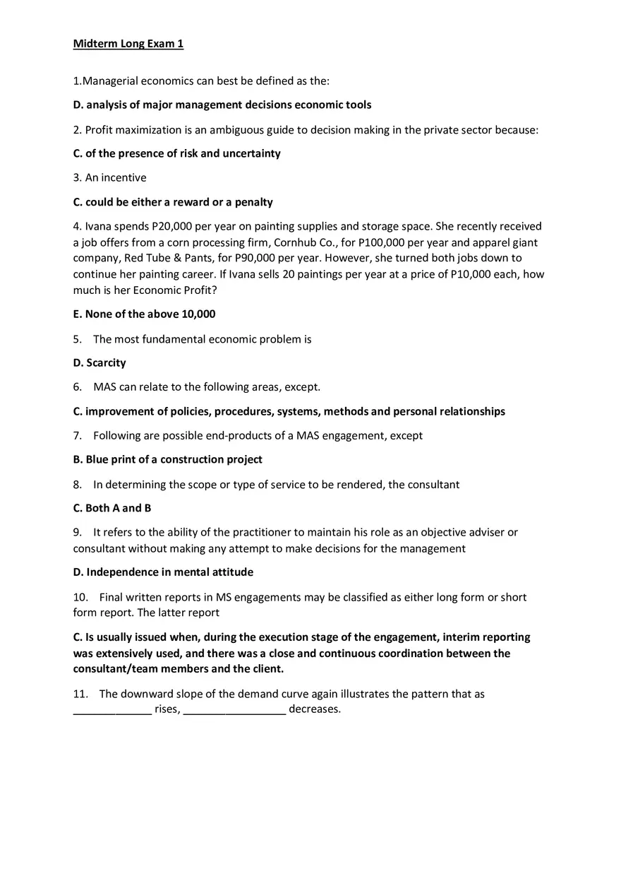 Managerial Economics Can Best Be Defined - Page 1