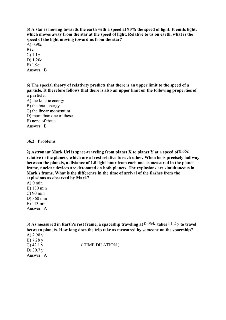 Physics for Scientists and Engineers - Relativity - Page 2