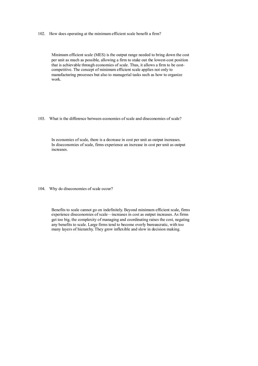 Differentiation, Cost Leadership, and Integration Answer Key Part 5 - Page 10