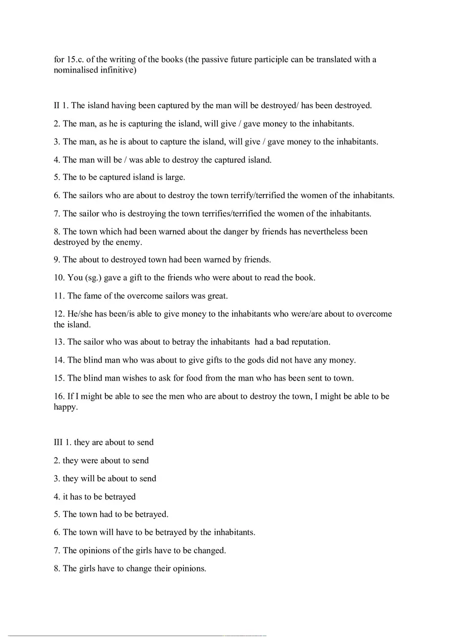 Answer Key for Latin. An Intensive Course Part 2 - Page 9