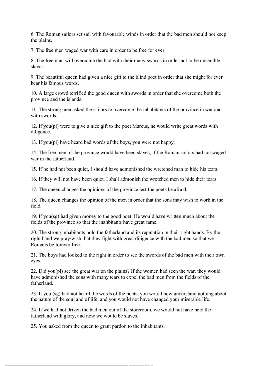 Answer Key for Latin. An Intensive Course Part 2 - Page 1