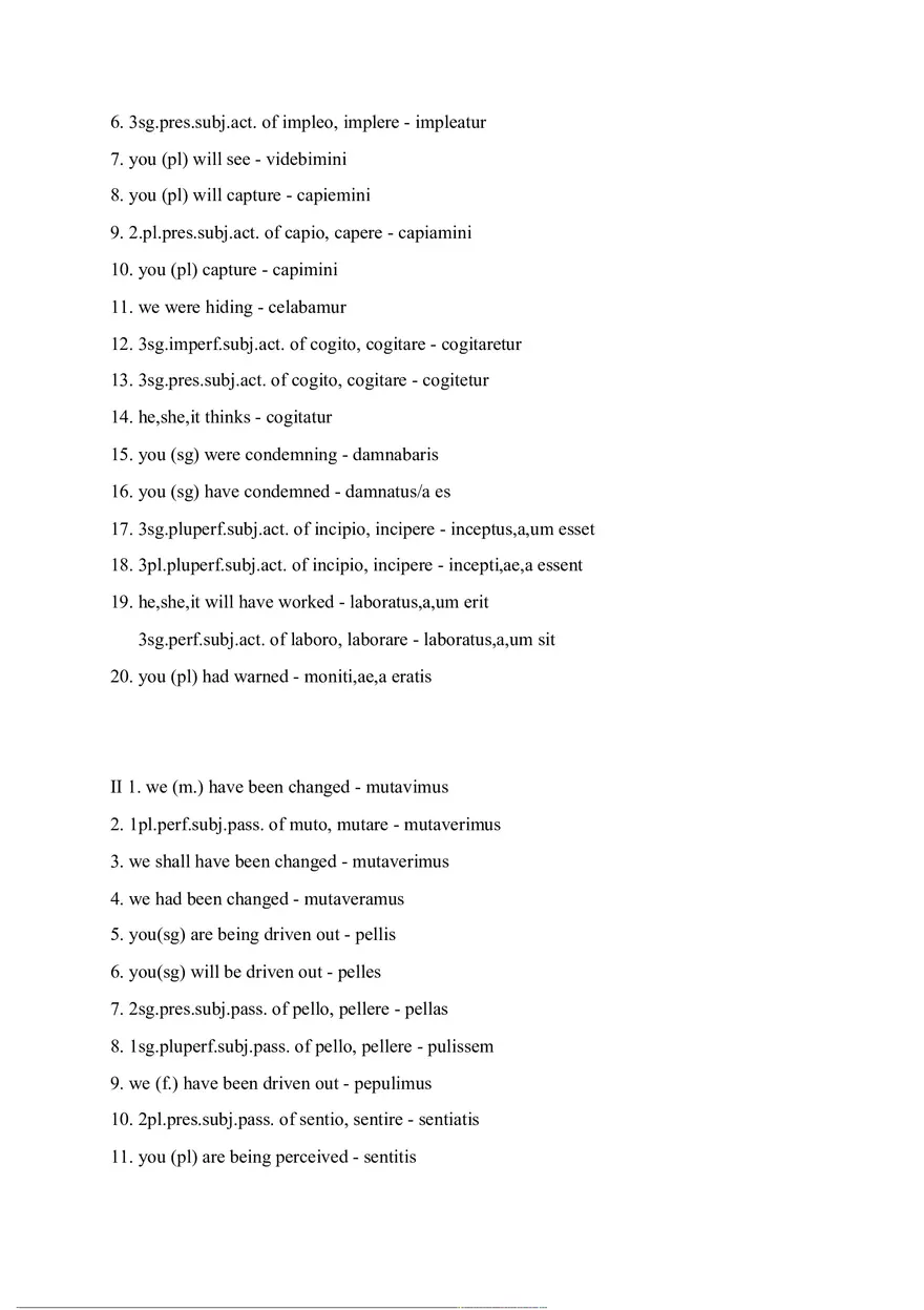 Answer Key for Latin. An Intensive Course Part 2 - Page 3