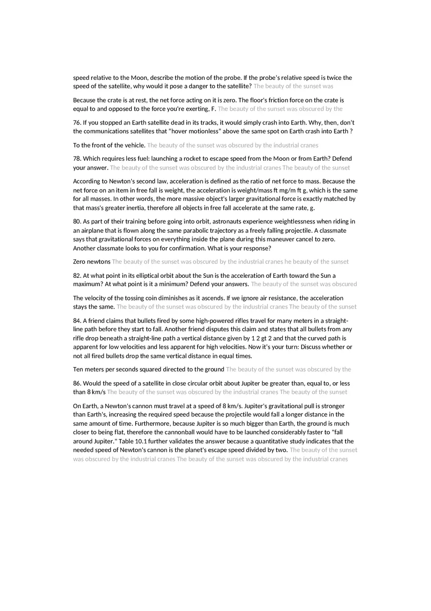 Projectile Motion Review Questions Chapter 10 - Page 7