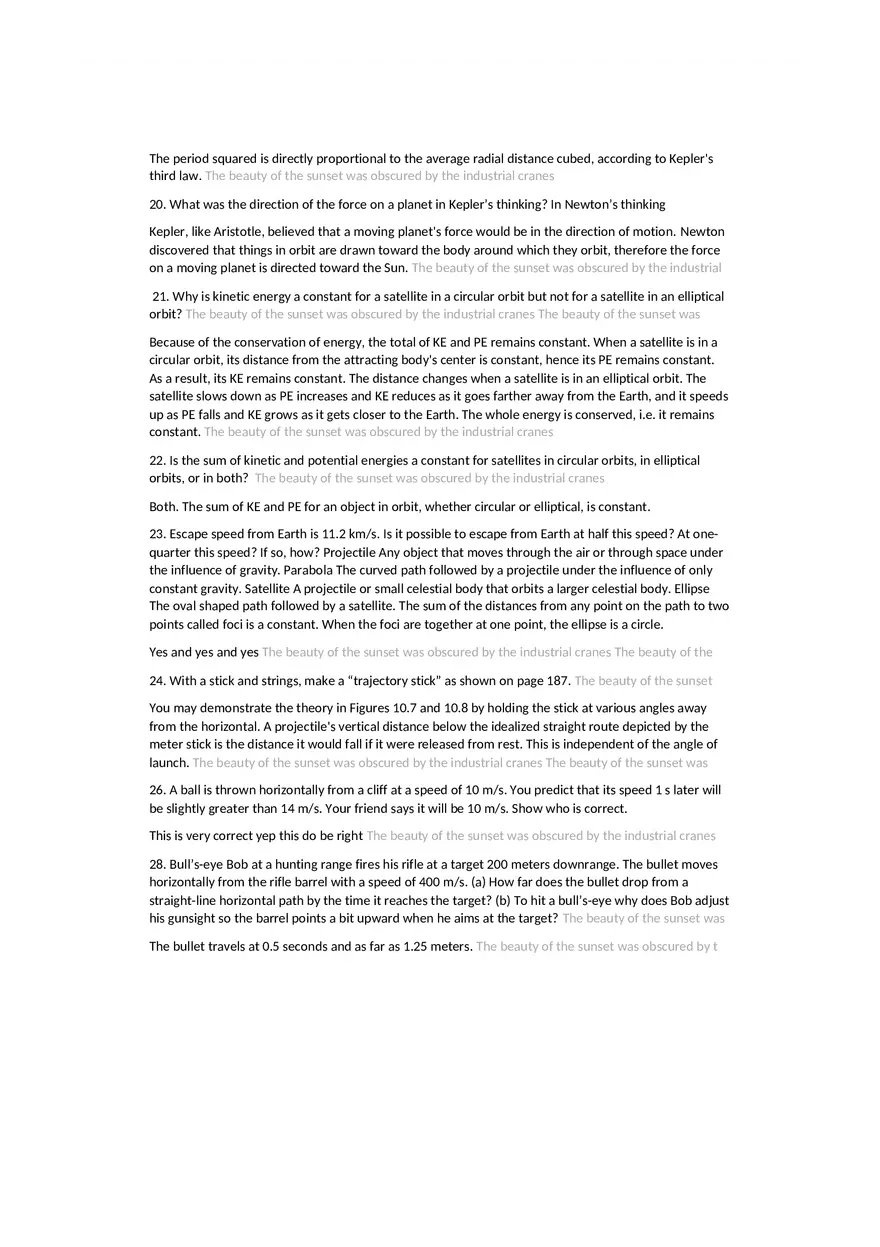 Projectile Motion Review Questions Chapter 10 - Page 3