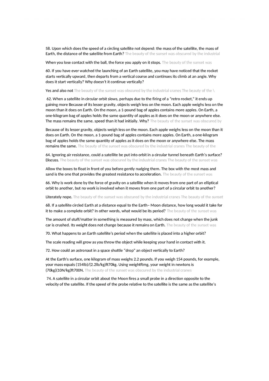 Projectile Motion Review Questions Chapter 10 - Page 6