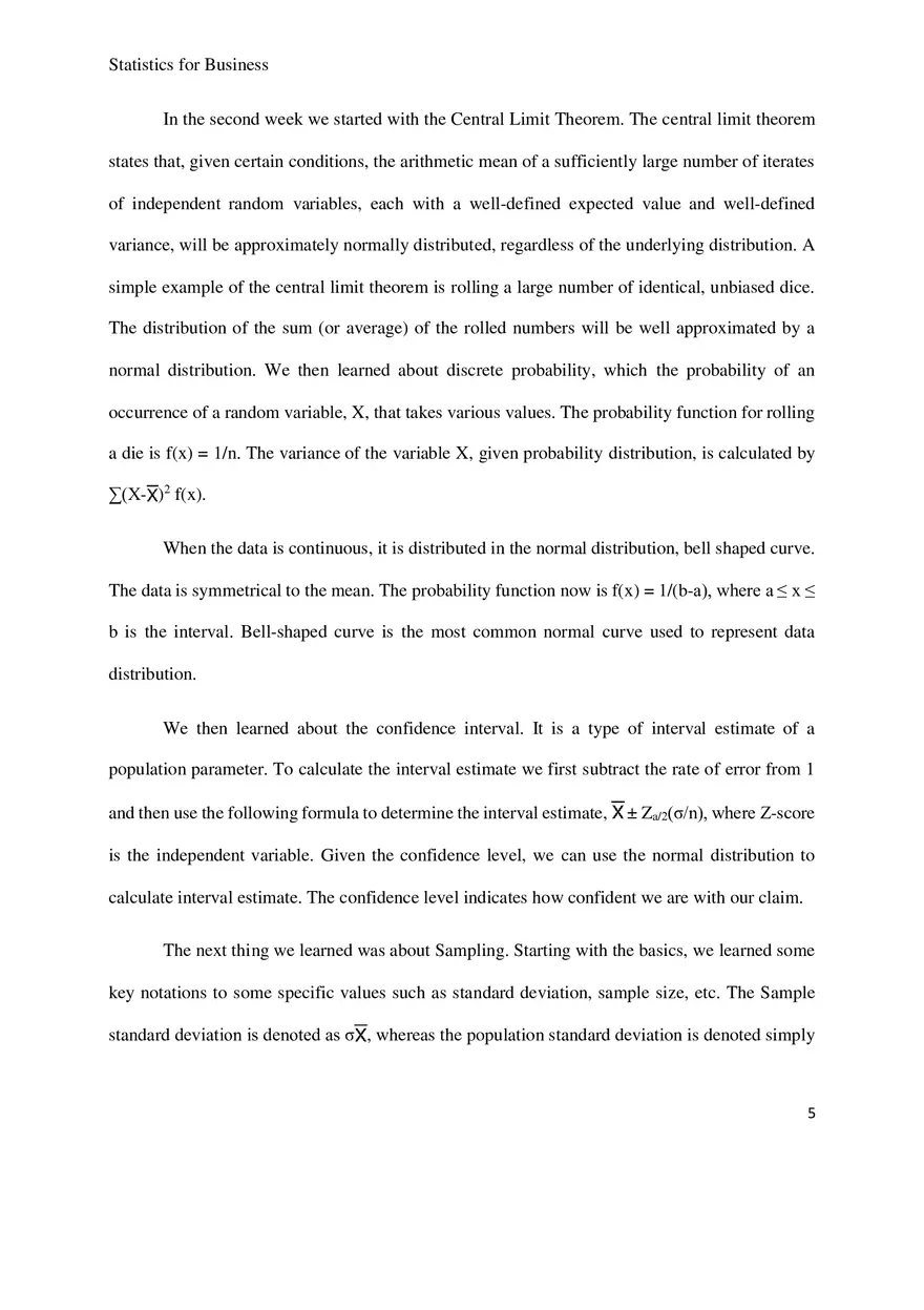 Statistics for Business Research Paper - Page 13