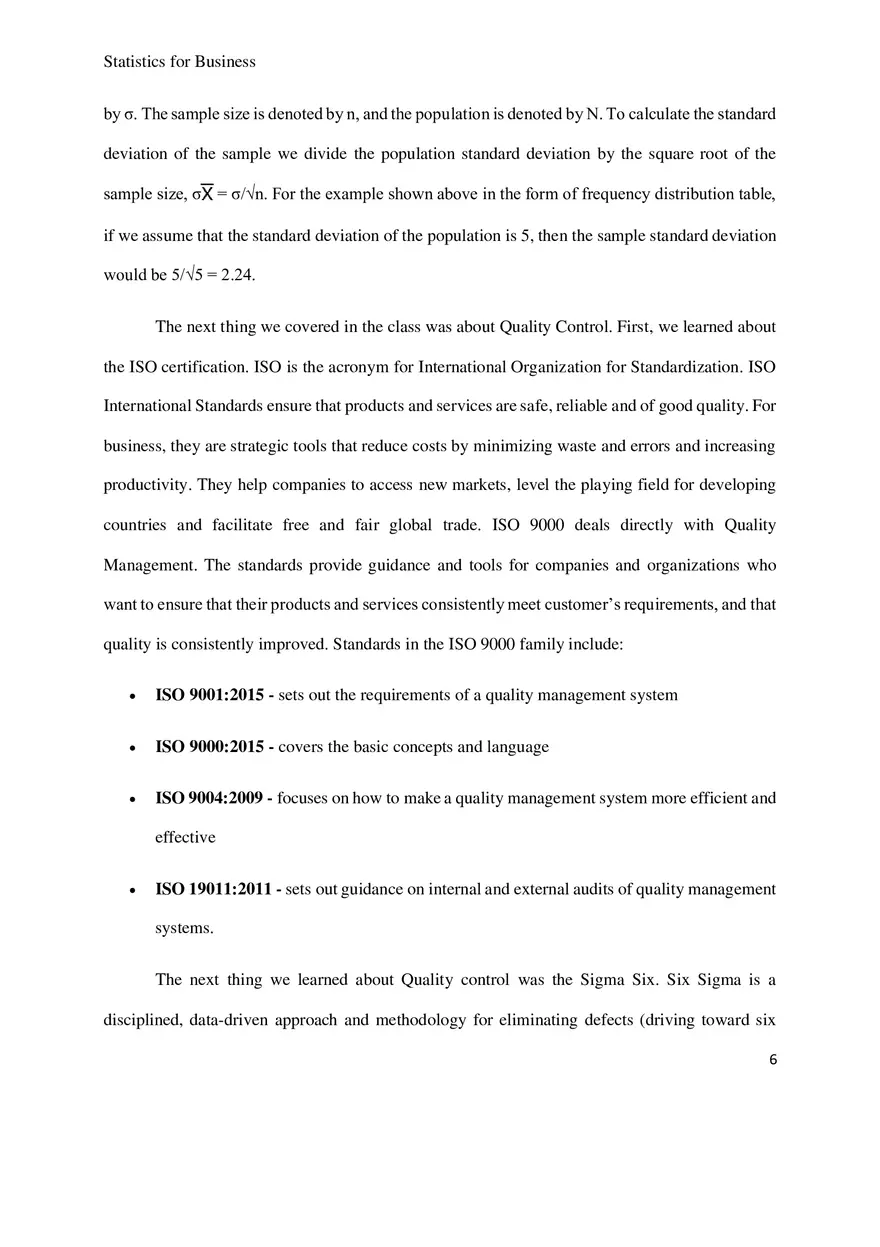 Statistics for Business Research Paper - Page 14