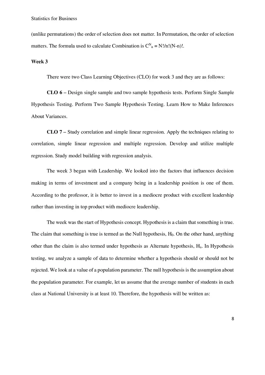 Statistics for Business Research Paper - Page 16