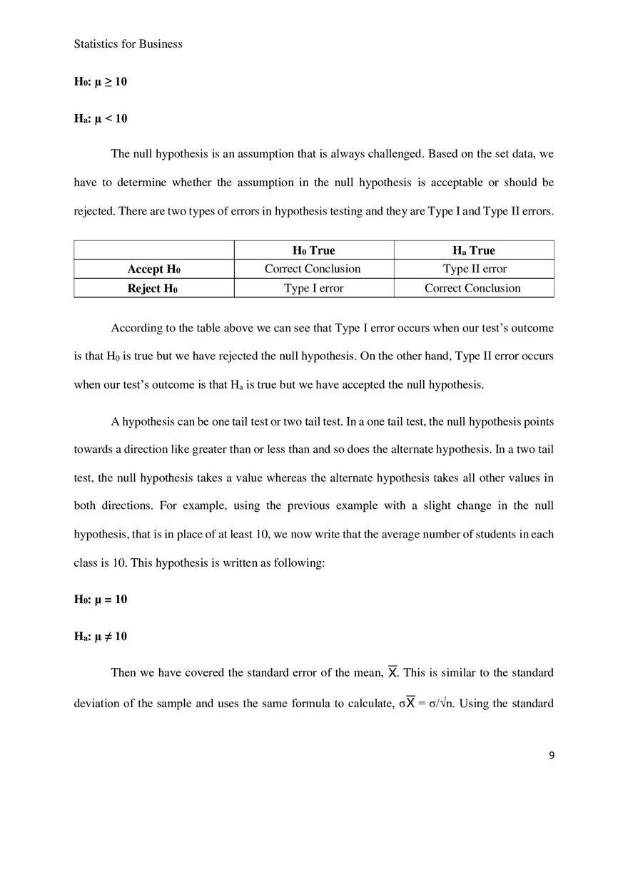 Statistics for Business Research Paper - Page 17