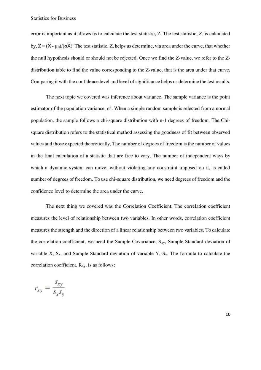 Statistics for Business Research Paper - Page 18