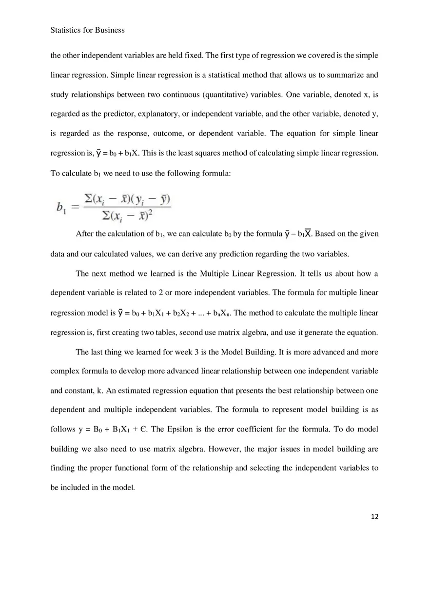 Statistics for Business Research Paper - Page 4