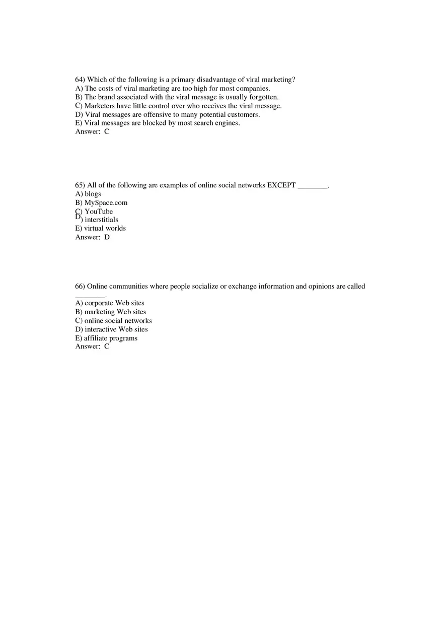Building Direct Customer Relationships Answer Key Part 2 - Page 9