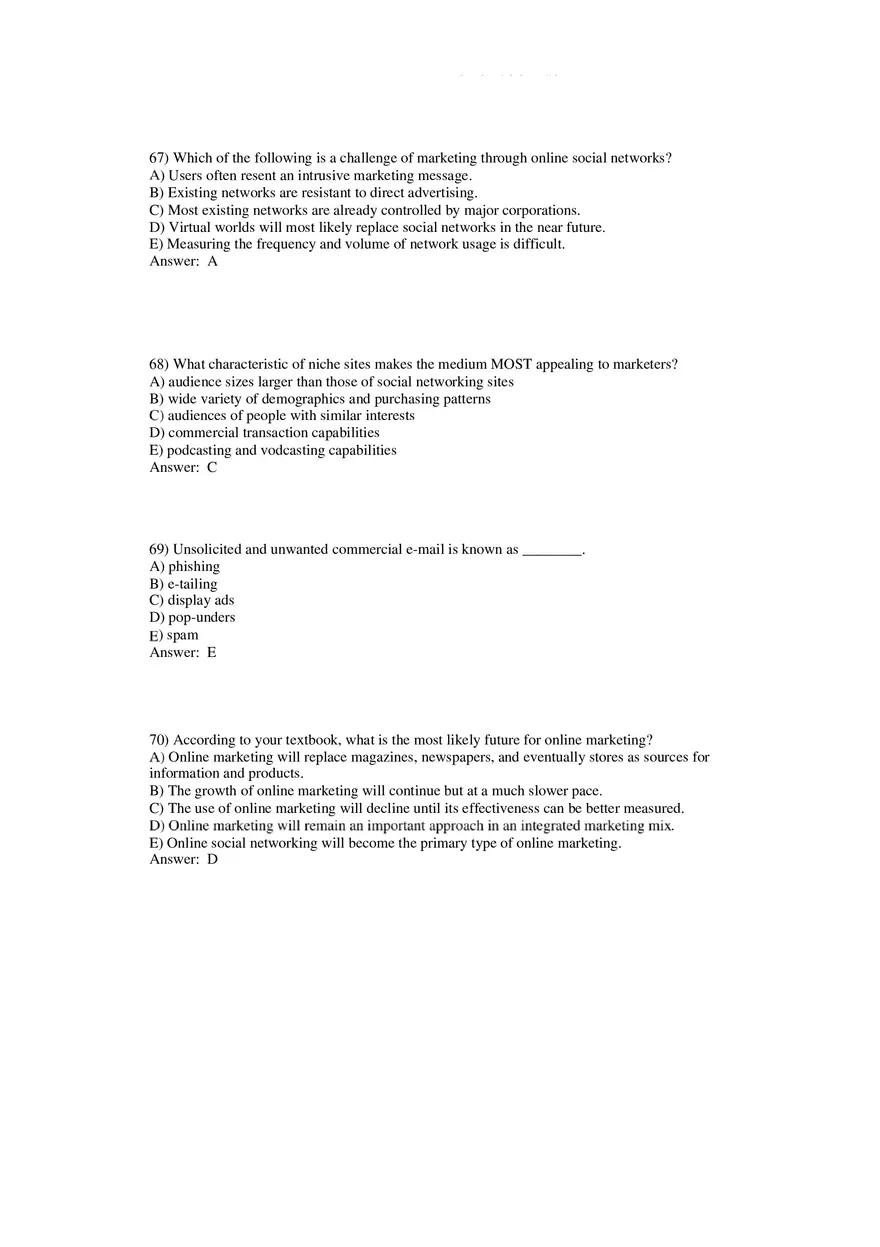 Building Direct Customer Relationships Answer Key Part 2 - Page 10