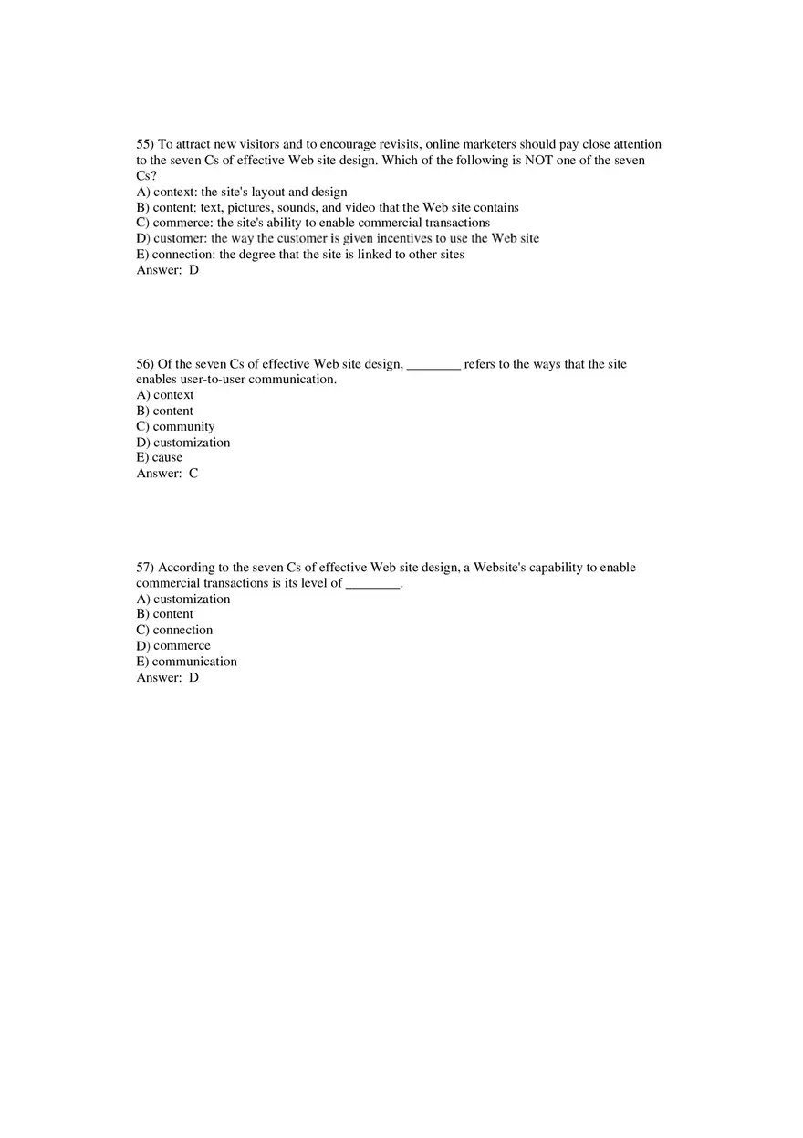 Building Direct Customer Relationships Answer Key Part 2 - Page 6