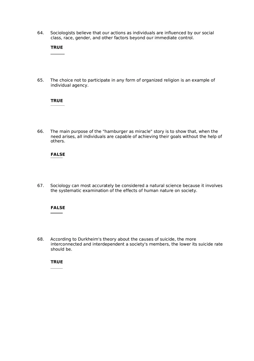 Chapter 01 The Sociological Imagination Answer Key Part 4 - Page 9