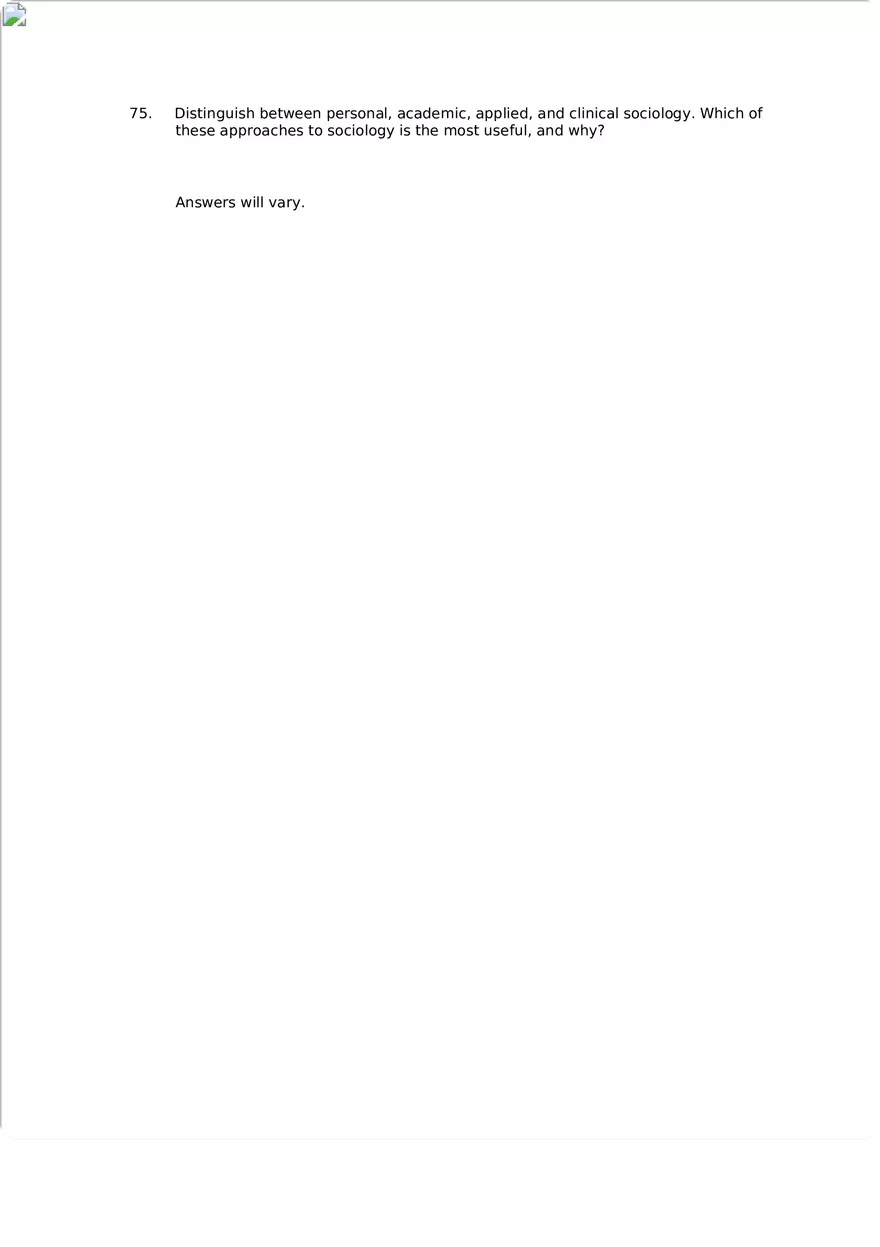 Chapter 01 The Sociological Imagination Answer Key Part 4 - Page 3