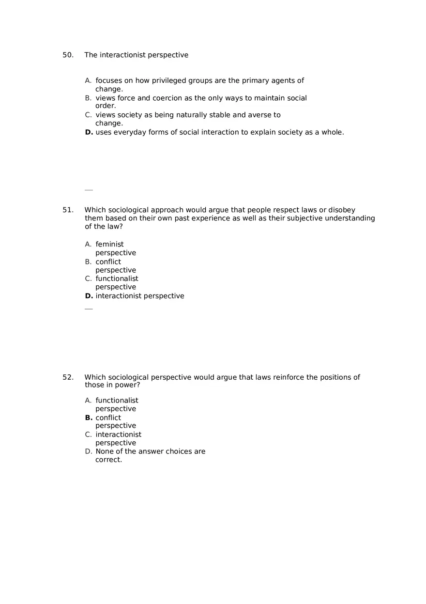 Chapter 01 The Sociological Imagination Answer Key Part 4 - Page 4