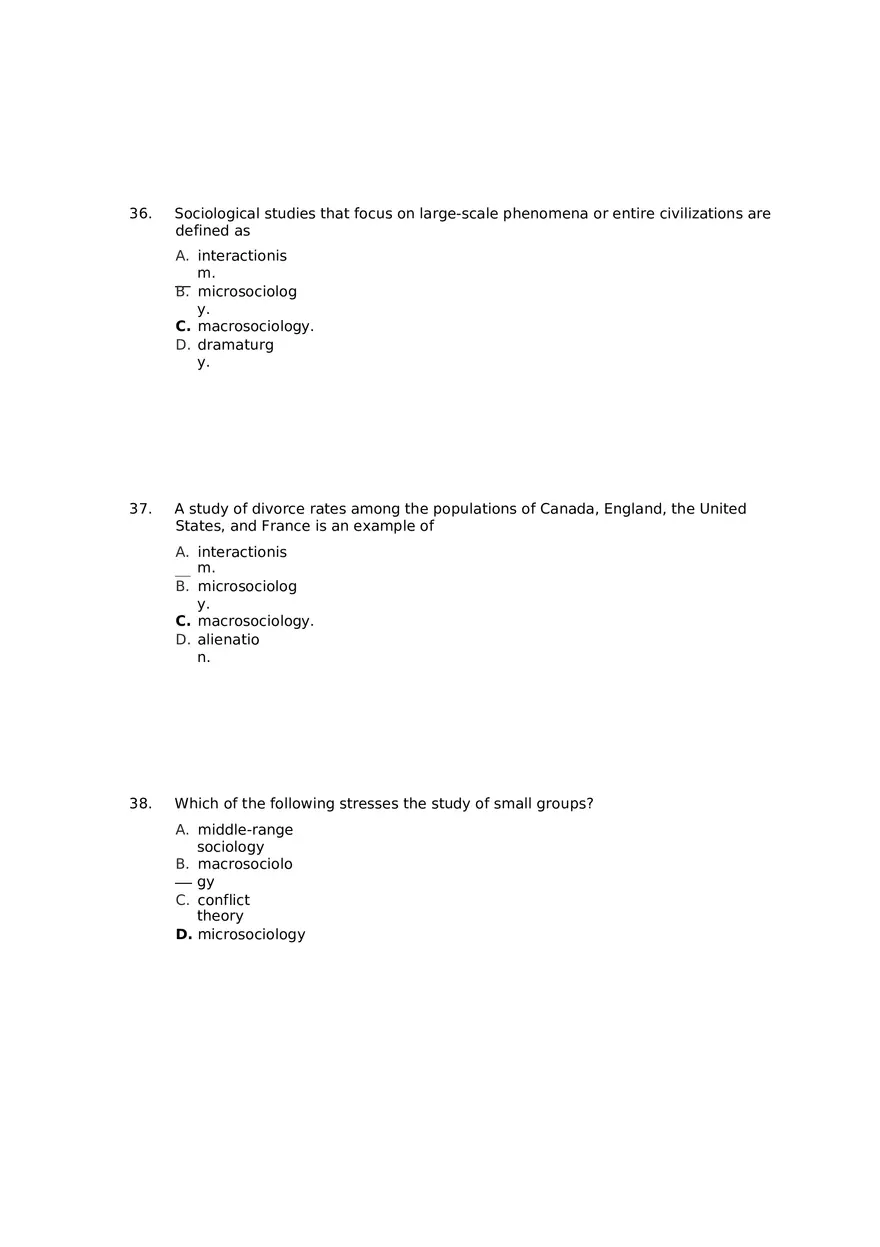 Chapter 01 The Sociological Imagination Answer Key Part 3 - Page 8