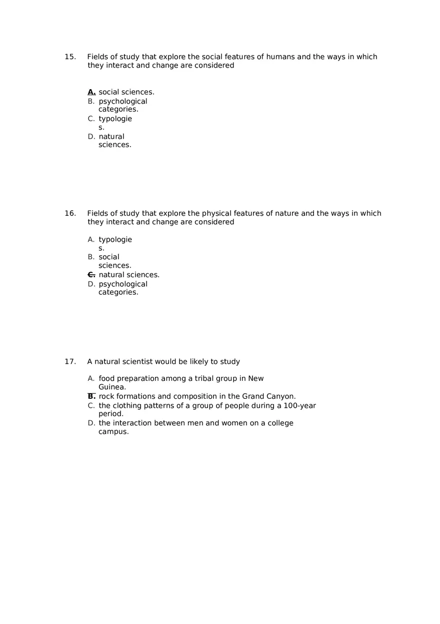 Chapter 01 The Sociological Imagination Answer Key Part 3 - Page 1