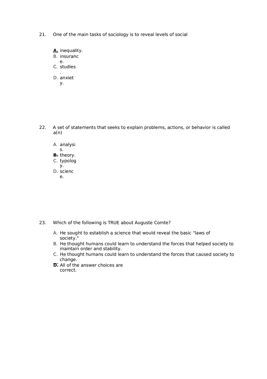 Chapter 01 The Sociological Imagination Answer Key Part 3 - Page 3