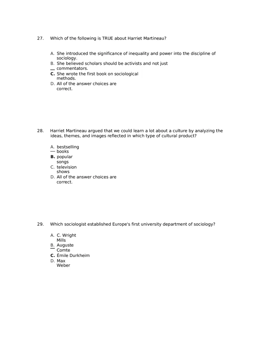 Chapter 01 The Sociological Imagination Answer Key Part 3 - Page 5