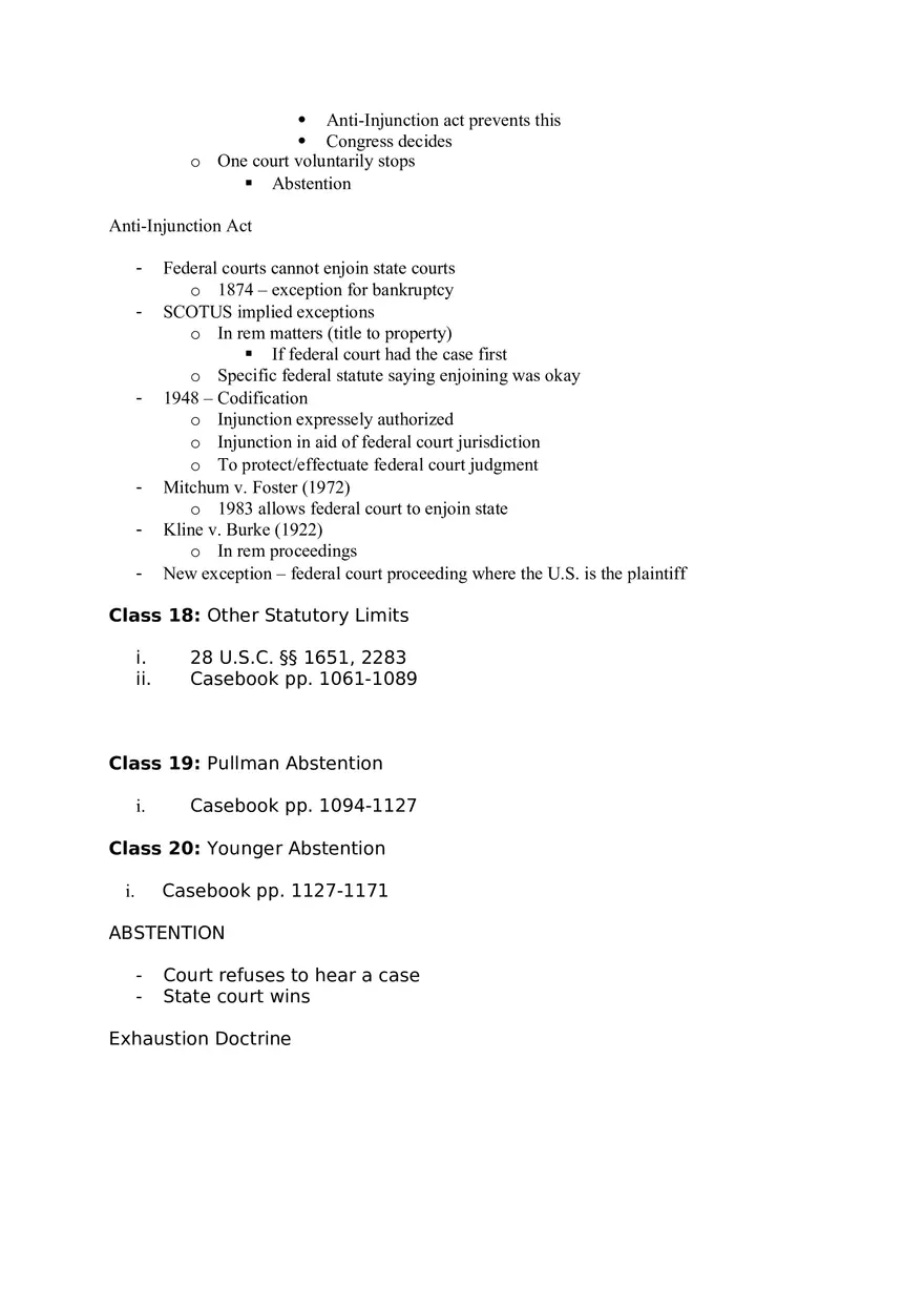 Federal Courts Outline Part 3 - Page 11