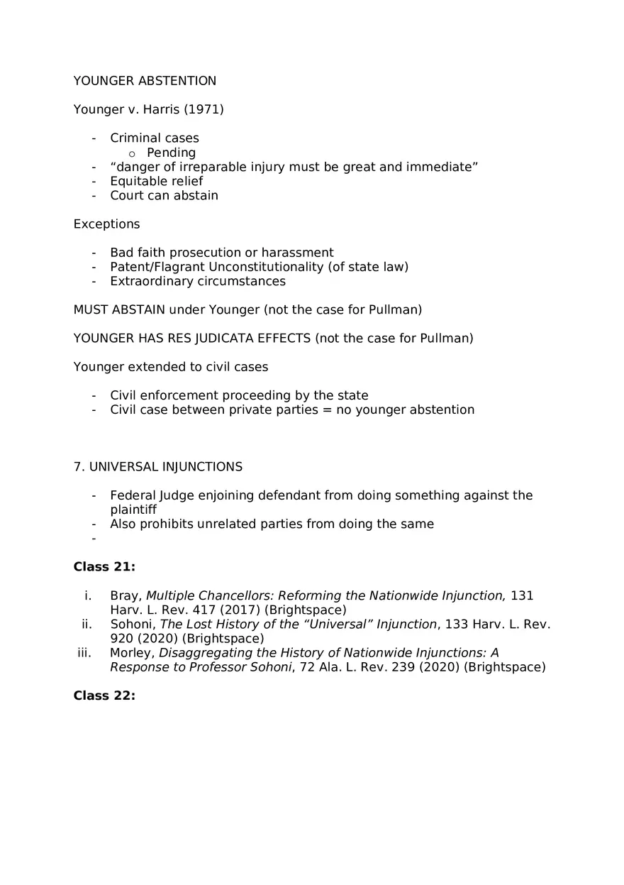 Federal Courts Outline Part 3 - Page 13