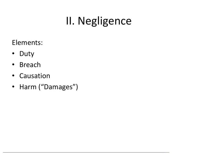 What is a Tort (Lecture) Part 3 - Page 7