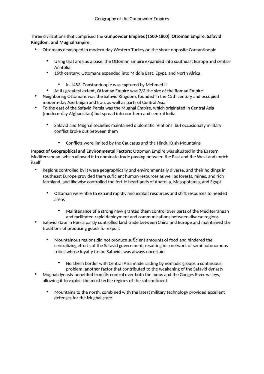 Geography of the Gunpowder Empires - Page 1