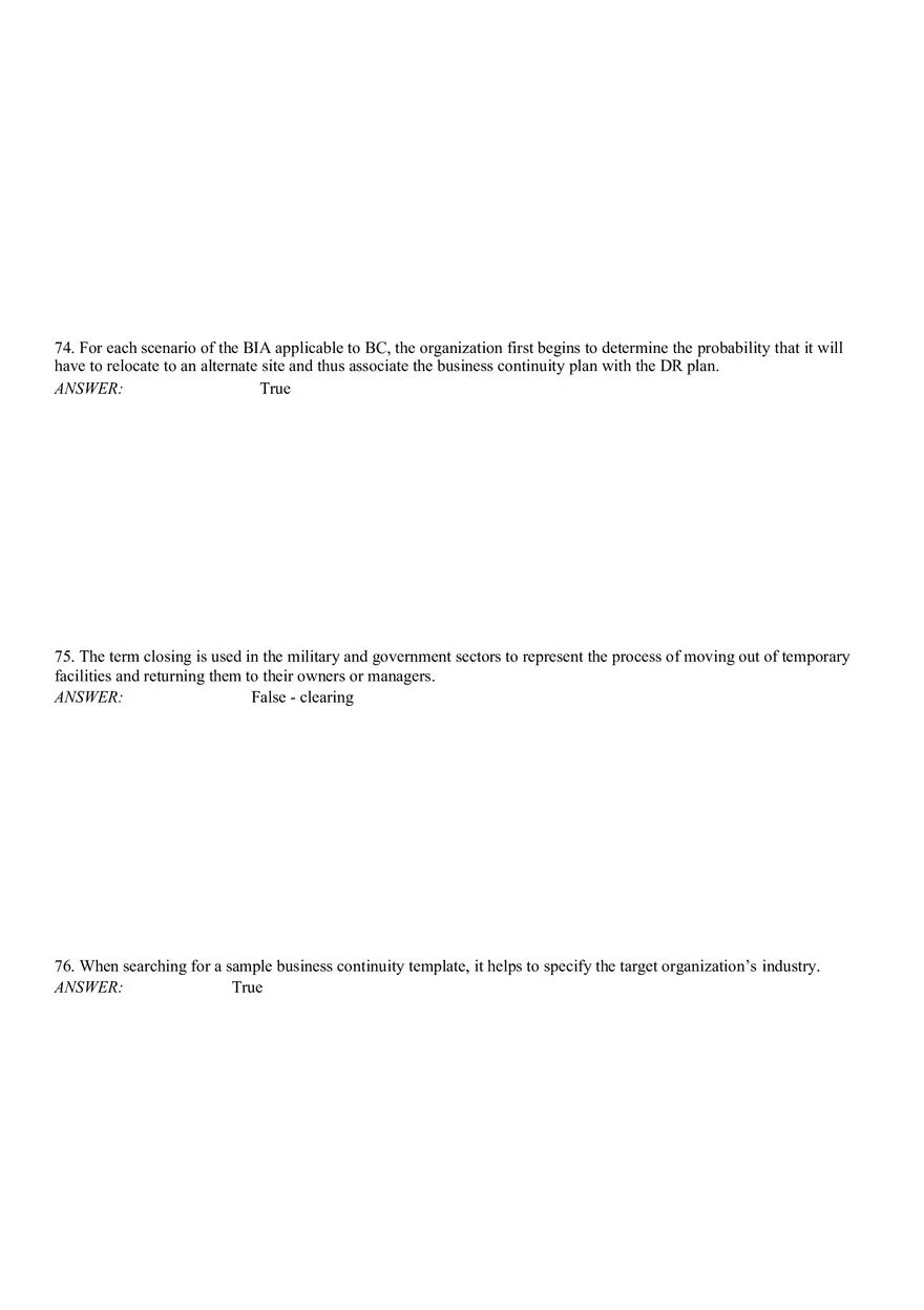 Business Continuity Answer Part 3 - Page 7
