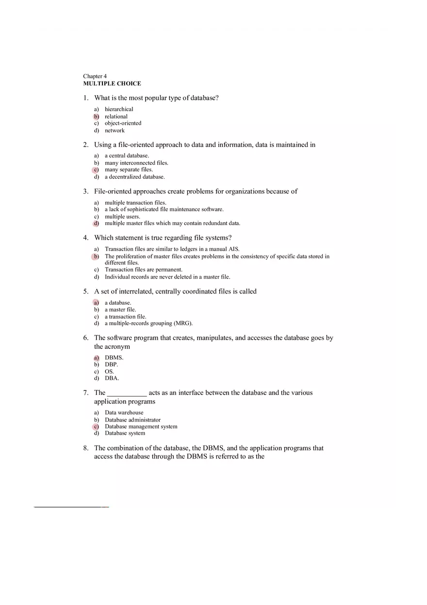 Accounting Information System Answer Key Chapter 4 - Page 6