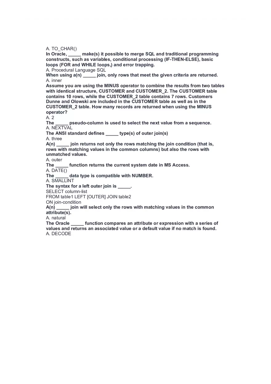 Data Question 1 with Answers - Page 2